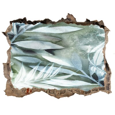 Sticker mural effet trou Une oasis de verdure dans un trou dans le mur