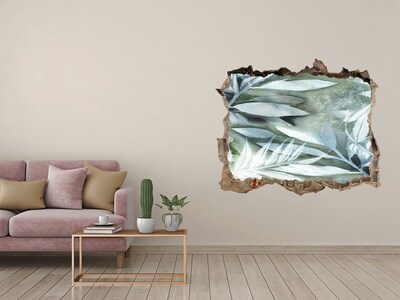 Sticker mural effet trou Une oasis de verdure dans un trou dans le mur