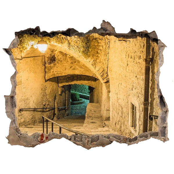 Sticker trou dans le mur Une rue historique de la vieille ville