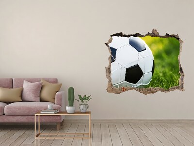 Autocollant mural trou Football sur le terrain