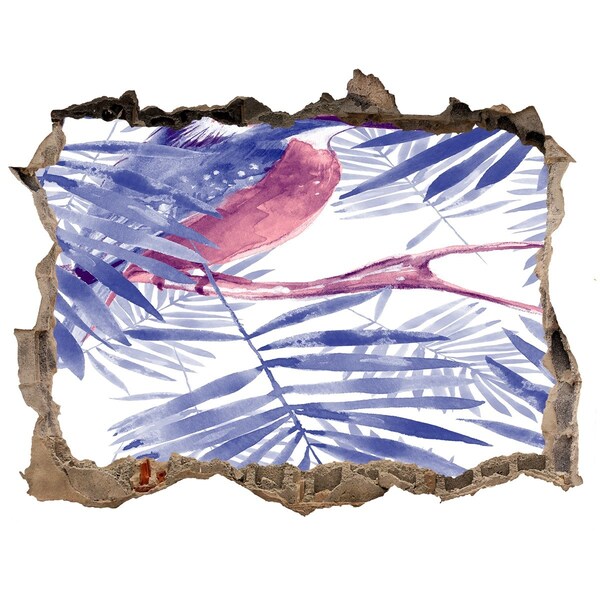 Autocollant mural trou Un paradis tropical derrière le mur