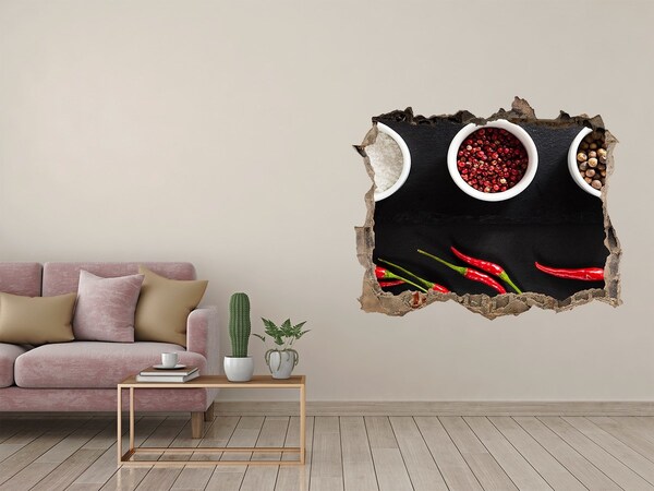 Autocollant à effet 3d trou Une explosion de saveurs épicées