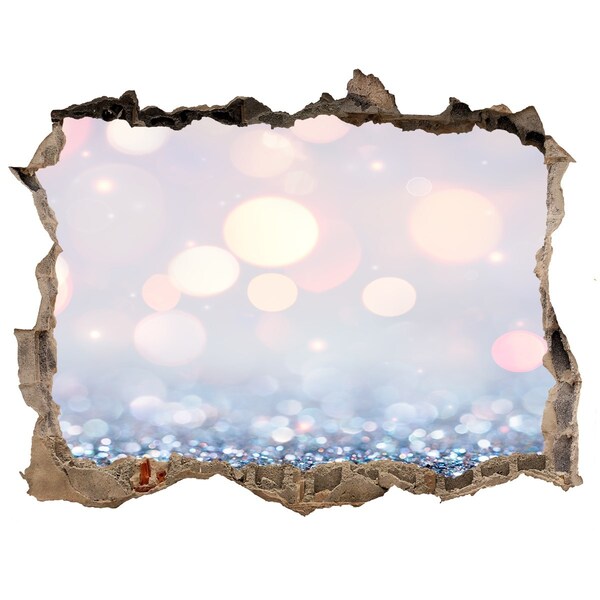 Sticker trou dans le mur L'espace brillant derrière le trou