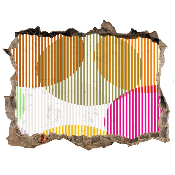 Sticker mural effet trou Trou abstrait dans le mur