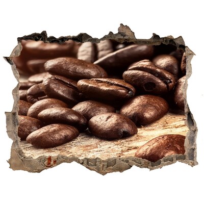 Autocollant mural trou Café au cœur du mur