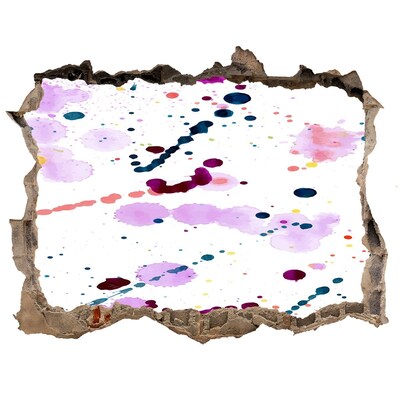 Sticker trou dans le mur Une explosion colorée de créativité