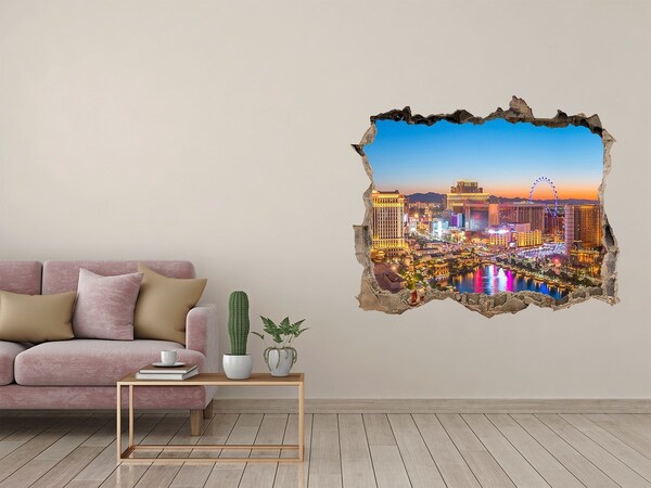 Autocollant mural trou Las Vegas la nuit