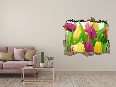 Autocollant mural trou Un paradis floral avec des tulipes