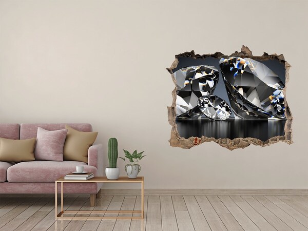 Autocollant à effet 3d trou Grotte de Diamant