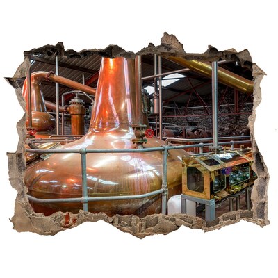 Autocollant mural trou Intérieur d'une distillerie de whisky