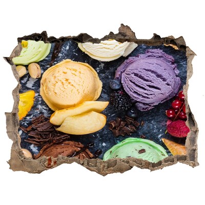 Sticker trou dans le mur Folie de glace