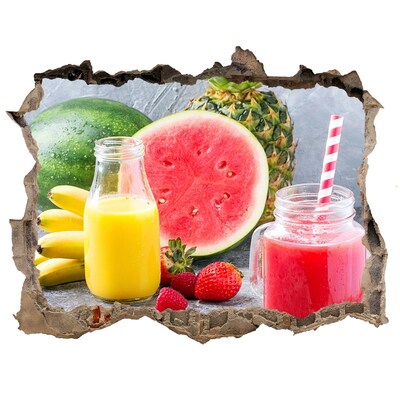 Sticker trou dans le mur paradis des cocktails fruités