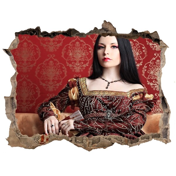 Autocollant mural trou Princesse dans les ruines