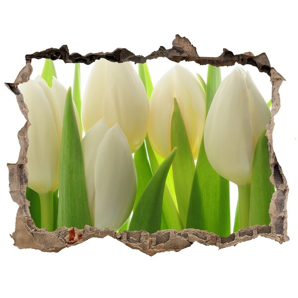 Autocollant mural trou Tulipes pierre