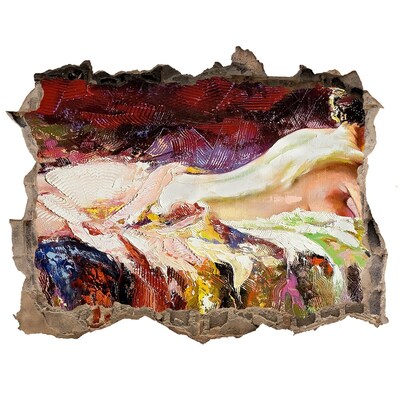 Sticker mural effet trou Paysage de montagne pittoresque