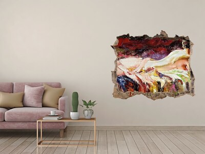 Sticker mural effet trou Paysage de montagne pittoresque