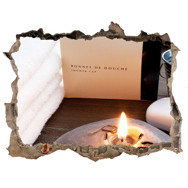 Sticker mural effet trou Détendez-vous au spa