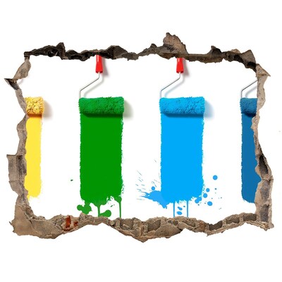 Sticker mural effet trou Peinture dans un nouveau style