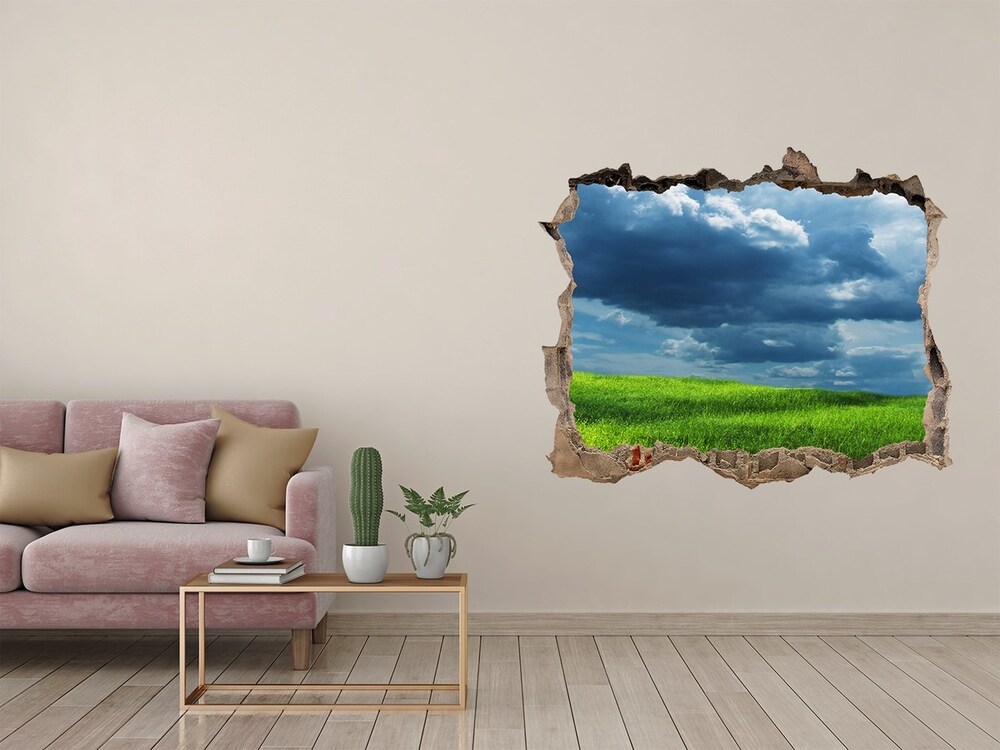 Autocollant mural trou Des nuages ​​orageux pierre