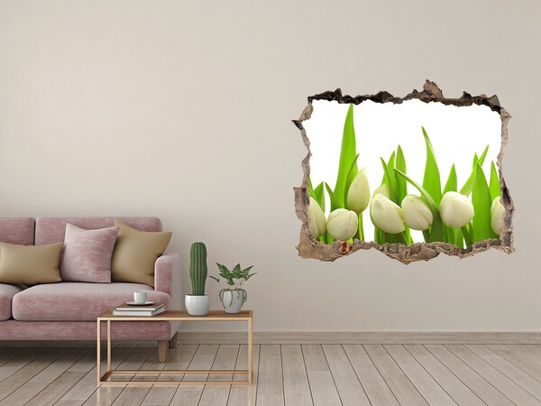 Autocollant mural trou Fleurs dans le jardin