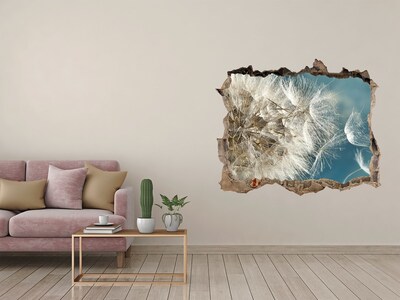 Sticker trou dans le mur Des pissenlits se détachant sur le ciel