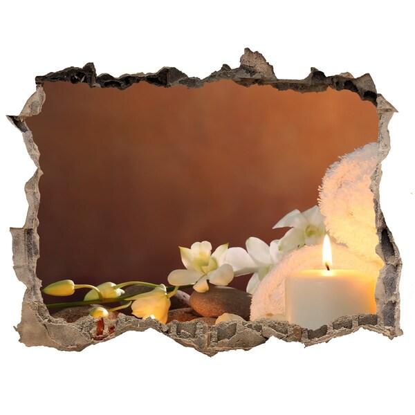 Autocollant à effet 3d trou Détendez-vous au spa