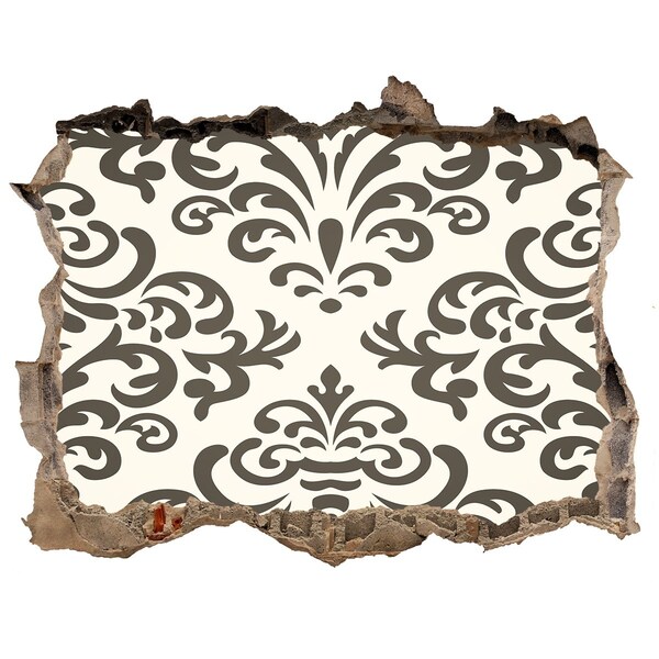 Autocollant à effet 3d trou Un motif élégant sur le mur
