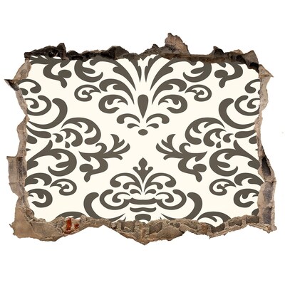 Autocollant à effet 3d trou Un motif élégant sur le mur