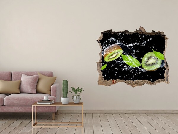 Sticker trou dans le mur Cascade de kiwis