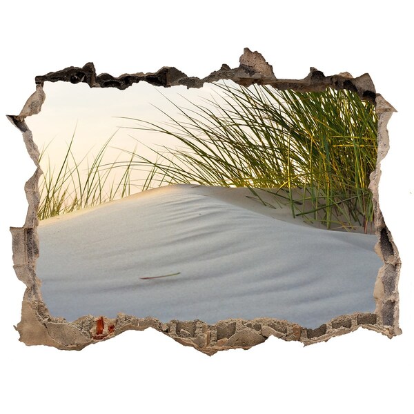 Sticker mural effet trou Dune dans la lumière du coucher de soleil