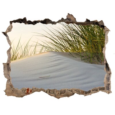 Sticker mural effet trou Dune dans la lumière du coucher de soleil