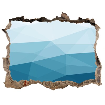 Sticker mural effet trou Le monde sous-marin dans le trou