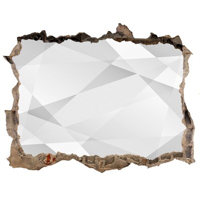 Autocollant à effet 3d trou Mur brisé avec une image miroir