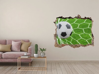 Sticker trou dans le mur Un but au football