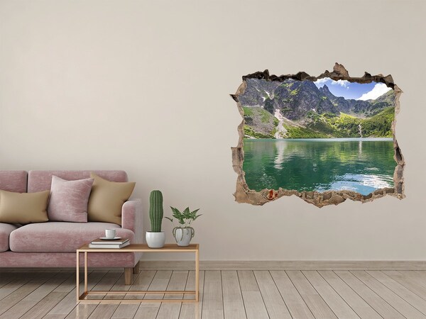 Sticker mural effet trou Œil de la mer Tatras pierre