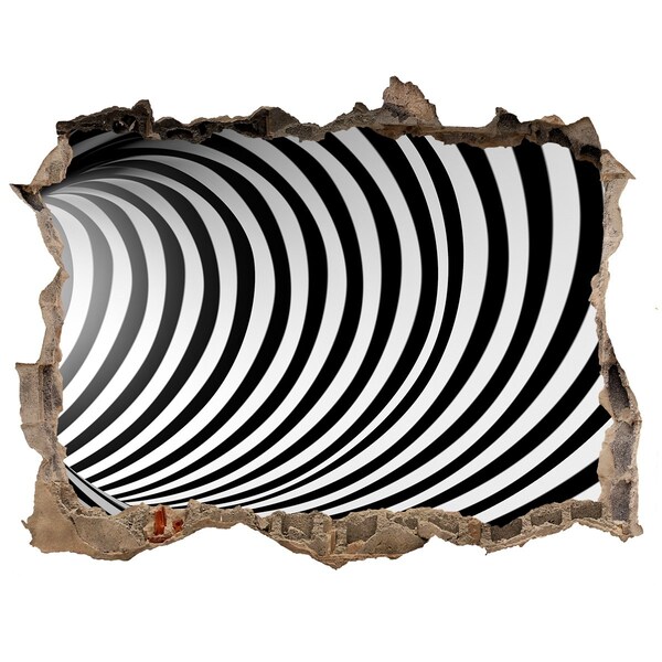 Autocollant à effet 3d trou L'illusion d'un tunnel tournant