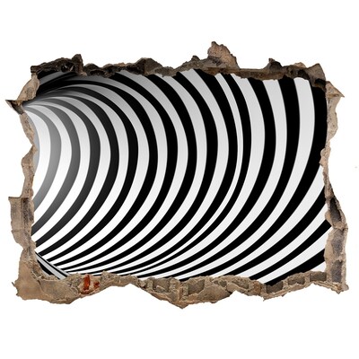 Autocollant à effet 3d trou L'illusion d'un tunnel tournant