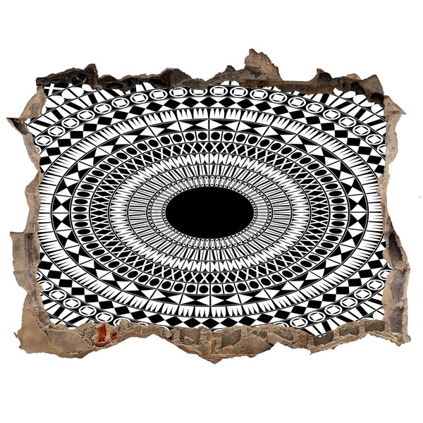 Sticker mural effet trou Motif abstrait sur le mur