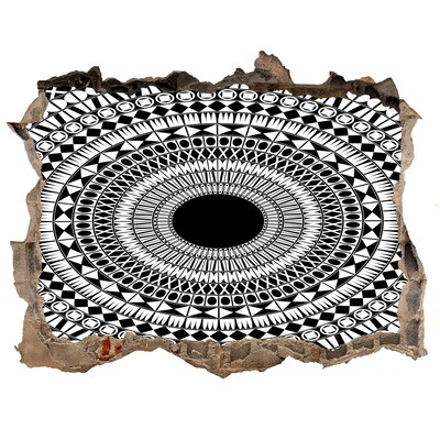 Sticker mural effet trou Motif abstrait sur le mur