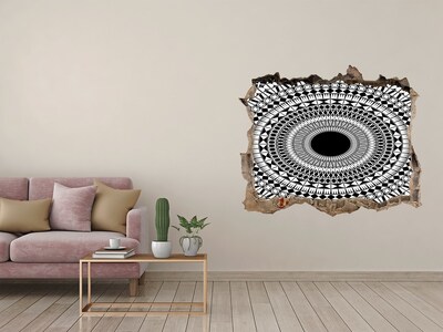 Sticker mural effet trou Motif abstrait sur le mur