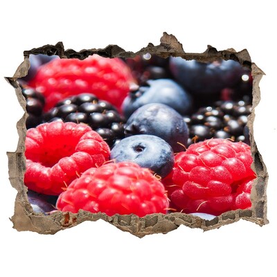 Sticker trou dans le mur Explosion de fruits