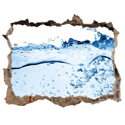 Sticker mural effet trou monde sous-marin