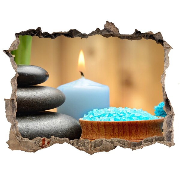 Autocollant à effet 3d trou Coin spa relaxant