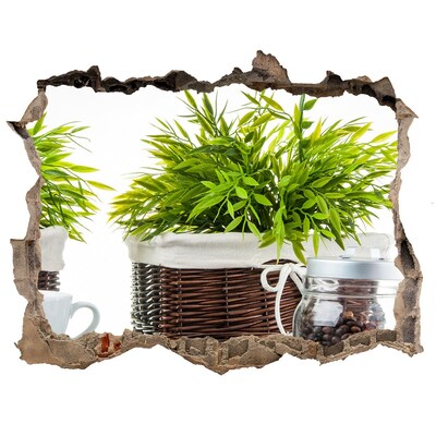 Autocollant à effet 3d trou Une oasis de verdure dans le confort de votre maison