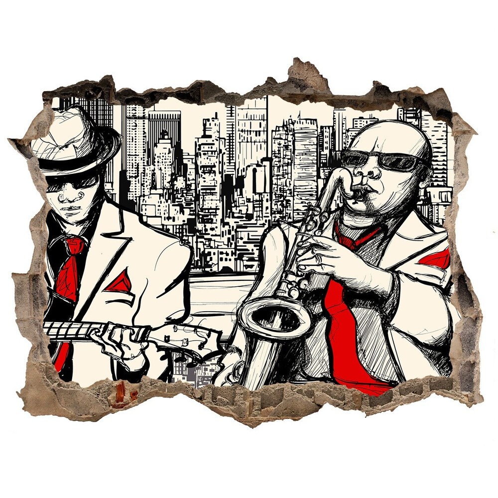 Autocollant mural trou Jazz de New York pierre