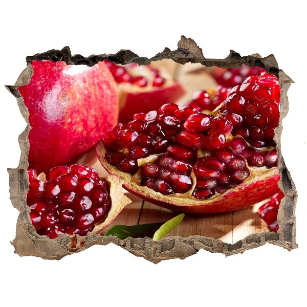 Autocollant mural trou Grenade dans un trou dans le mur