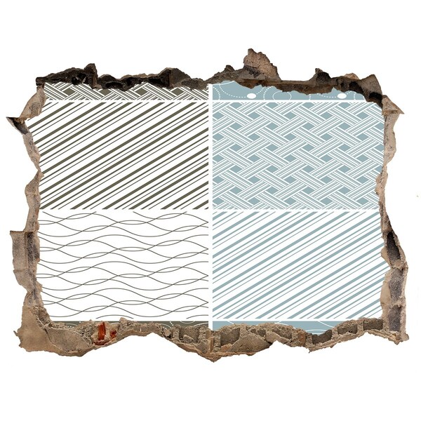 Sticker mural effet trou Motifs sur le mur