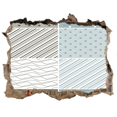 Sticker mural effet trou Motifs sur le mur