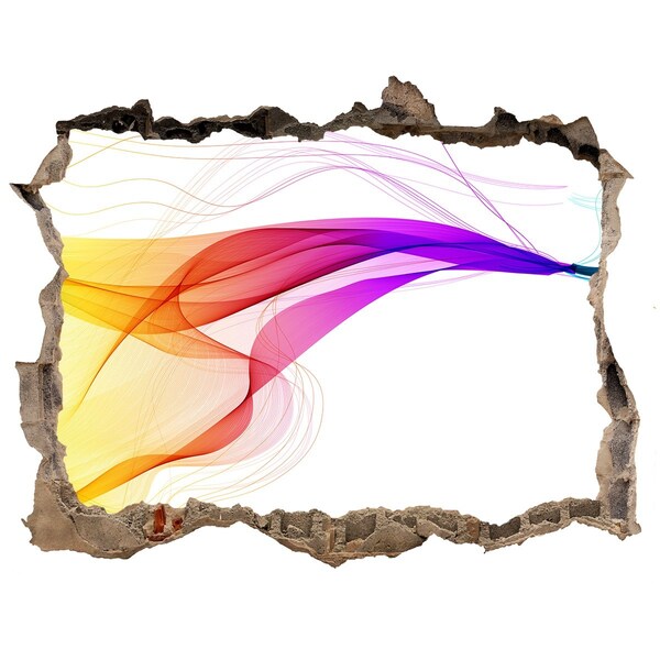 Sticker trou dans le mur Une explosion d'énergie colorée