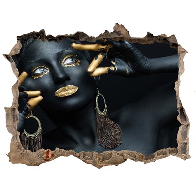 Autocollant à effet 3d trou Le secret doré des ruines